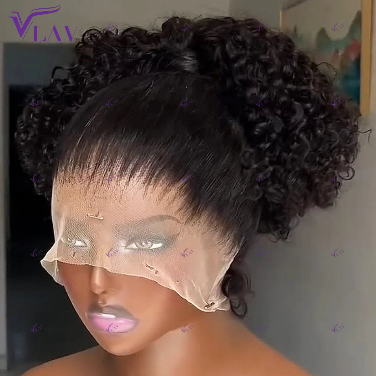100% Human Hair Wigs For Women Brazilian 450 High Density Kinky Curly Glueless Wigs 13x6 HD Lace Frontal Wig 360 PrePlucked Lace